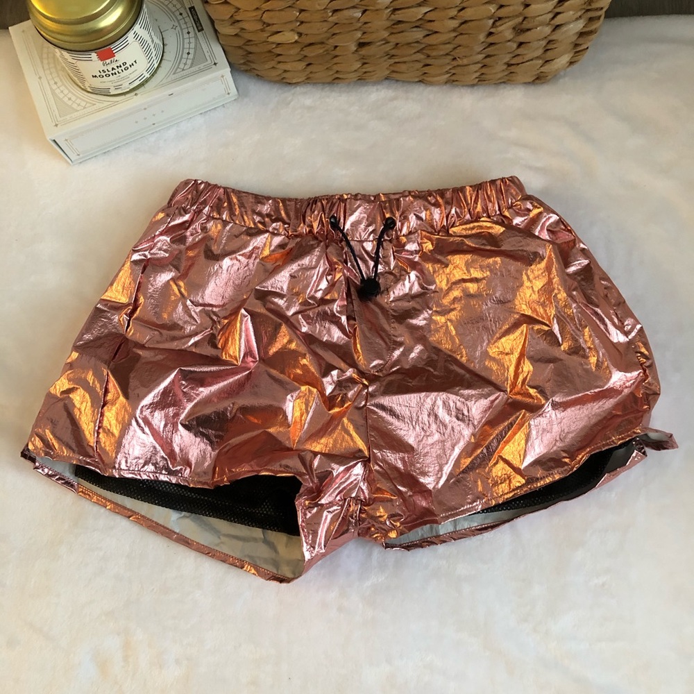 Metallic Pink Shorts